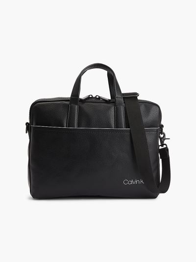 Calvin Klein Táskák & Kiegészítők HU175491 | Calvin Klein Slim Férfi Laptop Táska Fekete